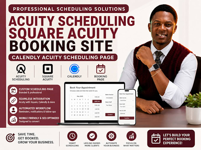 build squarespace booking website with acuity and scheduling for coaches