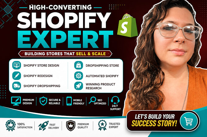 design automated shopify dropshipping store or redesign shopify store