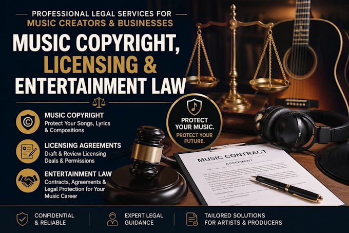 provide music copyright, licensing and entertainment law