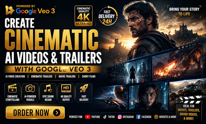 create cinematic ai videos, trailers with google veo 3
