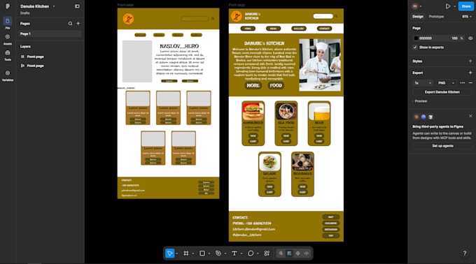 design and develop a website using figma, HTML and CSS