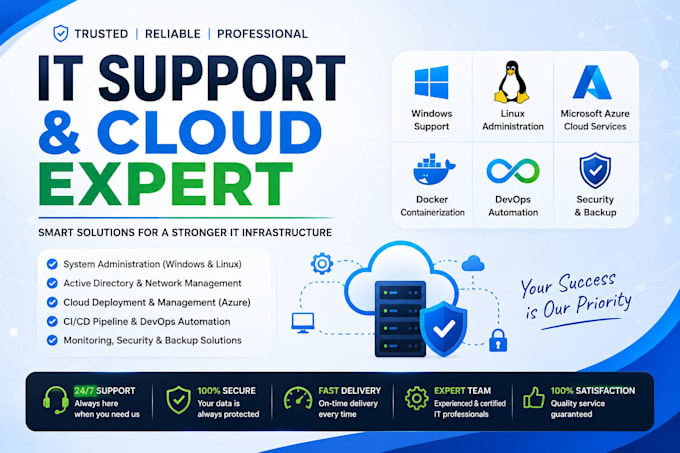 be your IT support specialist and cloud devops engineer