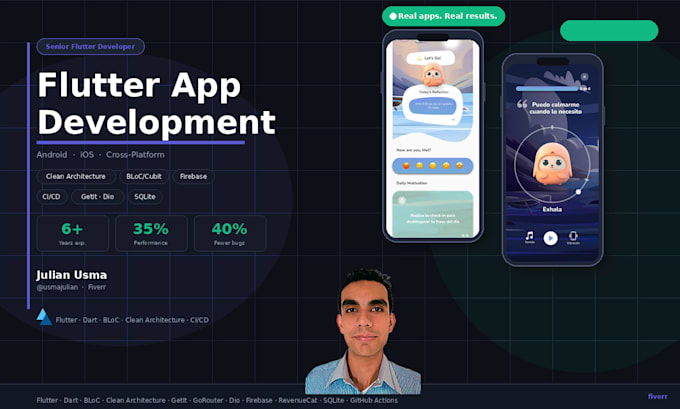 build a production ready flutter app for android and ios