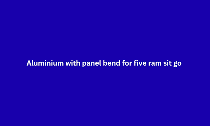 aluminium panel with sit