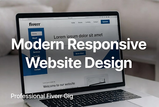 design and develop a modern responsive website