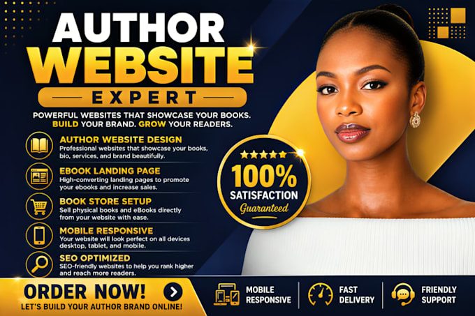 design modern author website ebook author website book author website redesign