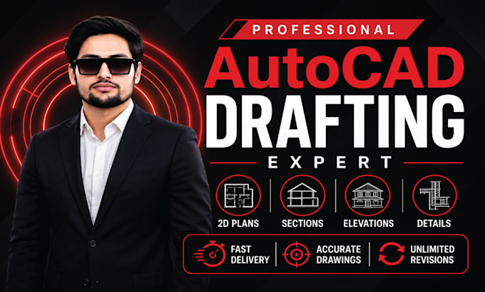 draft city permit drawings in autocad