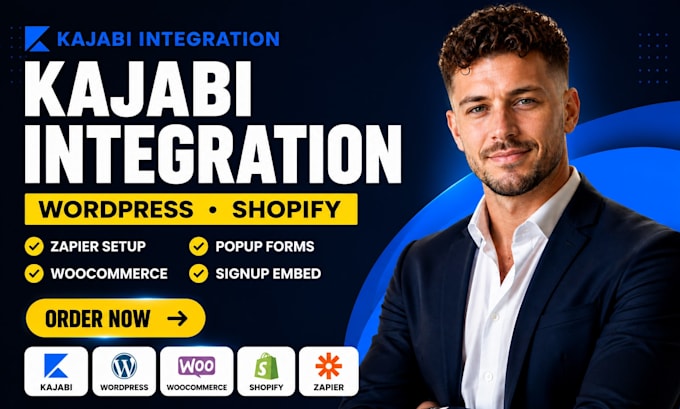 integrate kajabi wordpress woocommerce zapier make shopify plugin pop form sigup