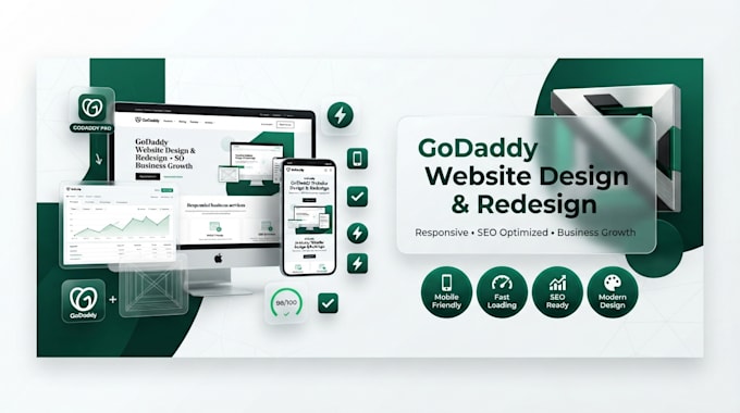 design godaddy website, redesign develop godaddy website development godaddy SEO