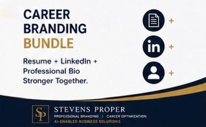 create your career branding package with resume, linkedin, and bio