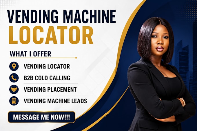 do cold calling for vending machine locator atm placement