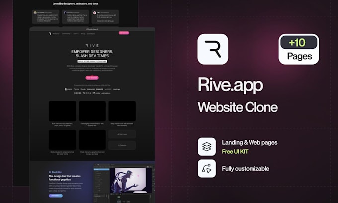 create interactive rive animation for web and app rive state machine interaction
