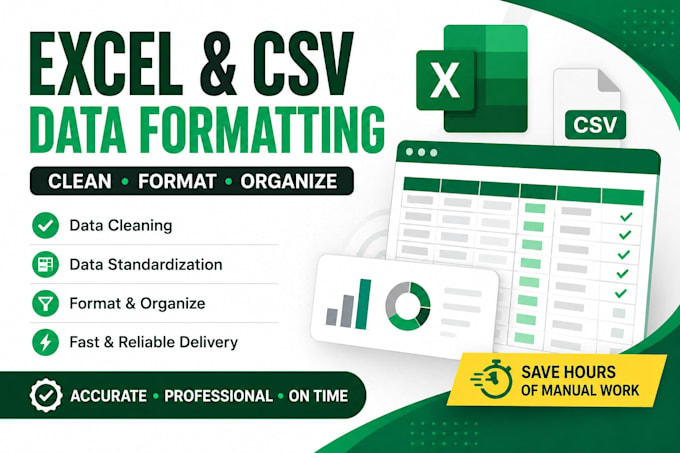 clean, merge, split or format your excel and CSV files