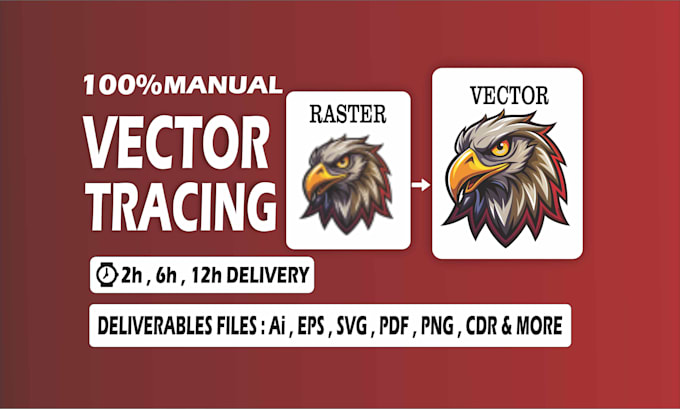 do fast vector tracing, redraw, convert image to vector