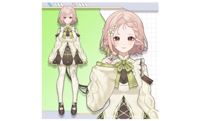 design and rig a professional live2d vtuber model for vtube studio
