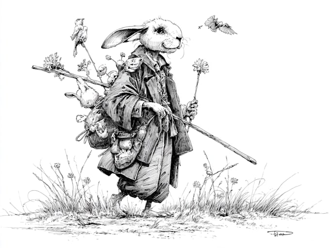 make pen and ink illustrations