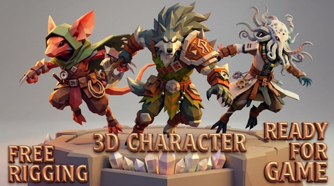 create customized game ready 3d characters for your game