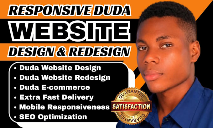 design a duda website, redesign and develop ecommerce duda website