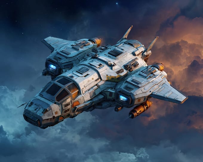 sci fi art and spaceship design