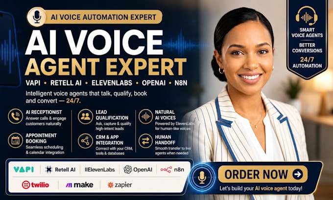 build ai voice agent with vapi retell ai elevenlabs n8n