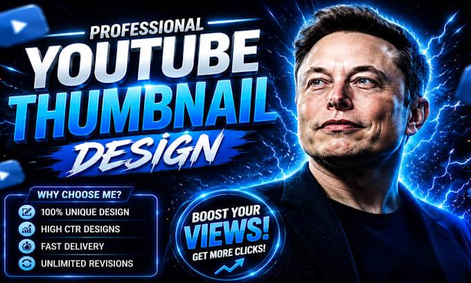 design attractive clickbait youtube thumbnail design