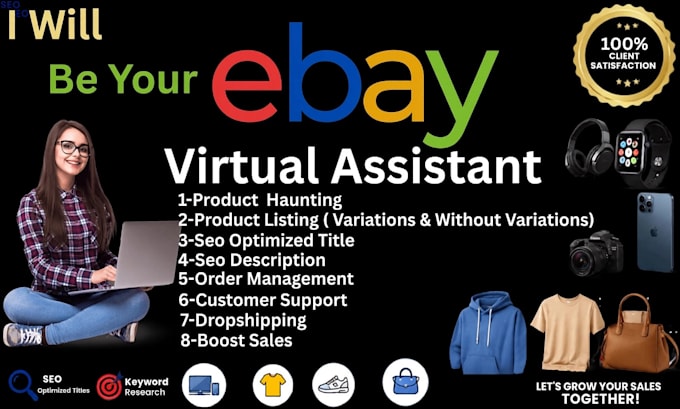 manage your ebay account as a professional virtual assistant VA
