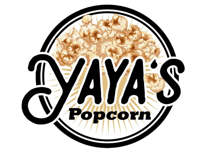 design a professional popcorn logo for your company