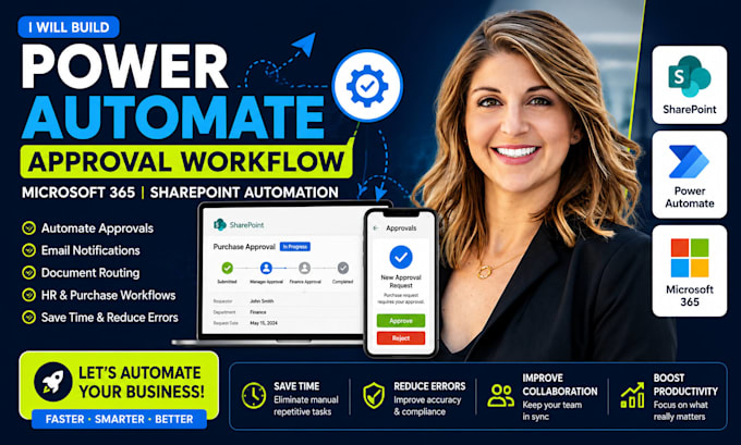 build power automate approval workflow microsoft 365 sharepoint automation