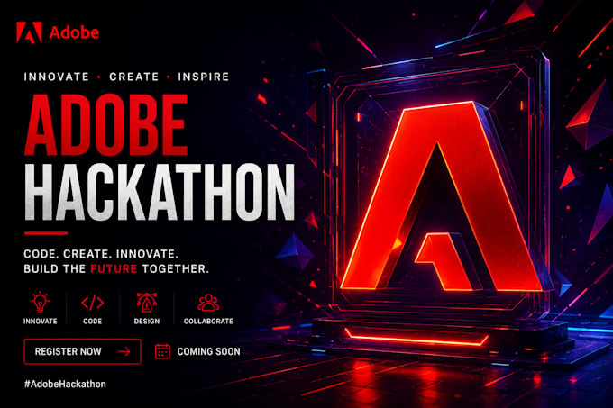 design modern professional hackathon banner design