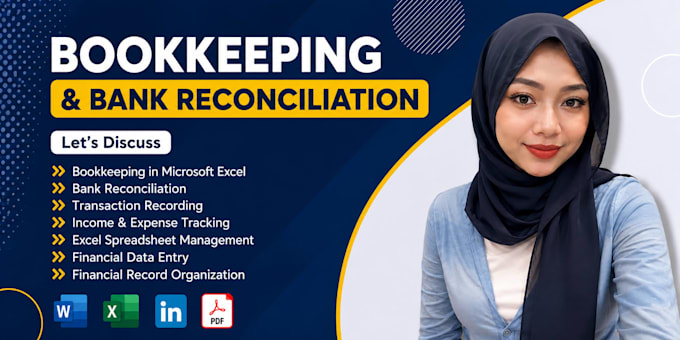 do bookkeeping and bank reconciliation in excel spreadsheet