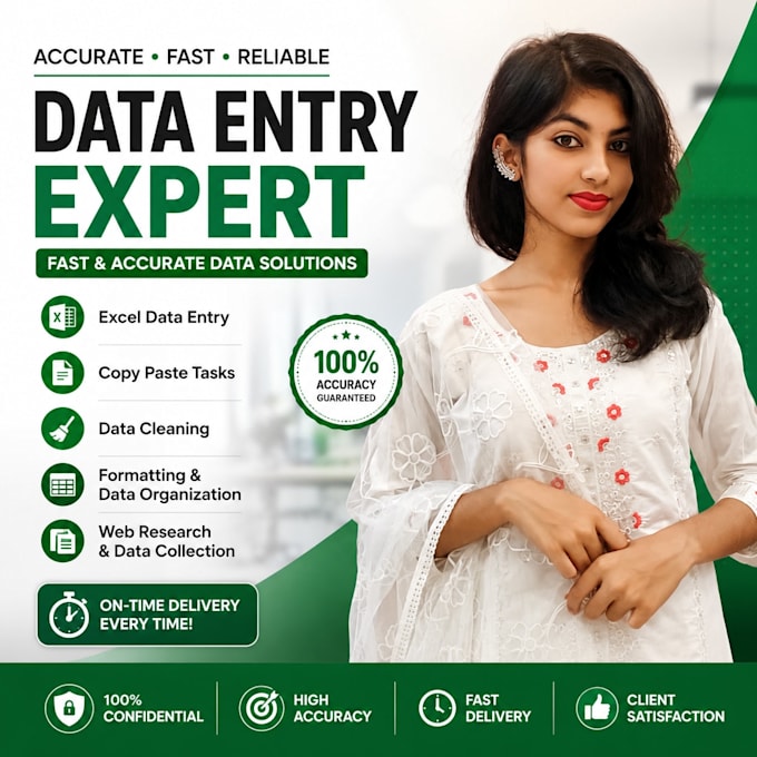 do data entry,pdf to excel,clean,format,merge,split excel data