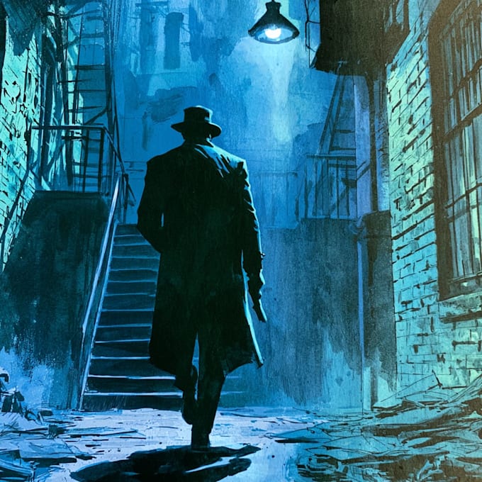 make noir, horror and dark comic book art and illustrations