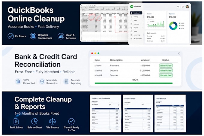 do quickbooks online cleanup and reconciliation