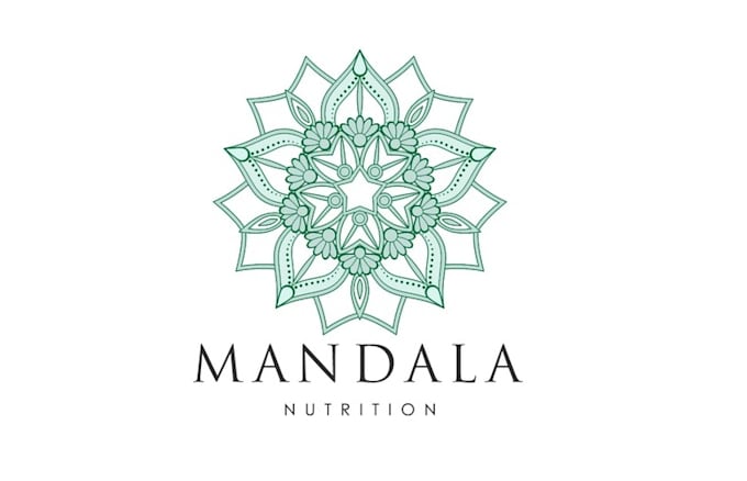 design unique mandala nutrition logo