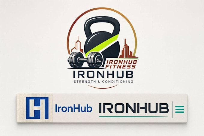create an impressive gym fitness logo