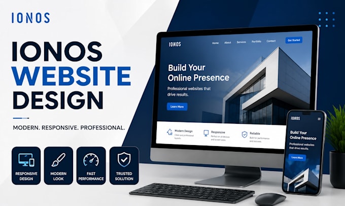 design, redesign, or develop a professional ionos website or wordpress website
