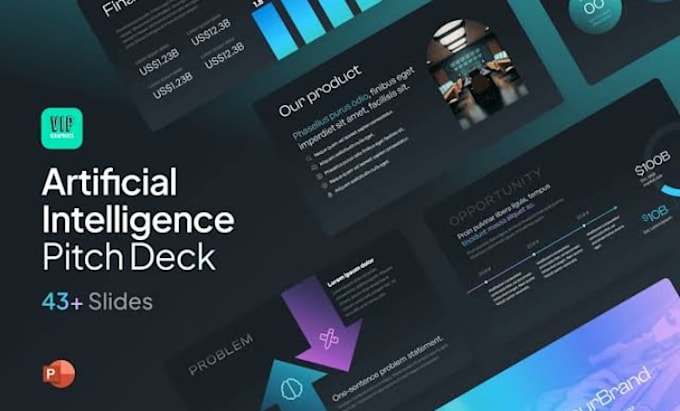 design GPU cloud pitch deck, ai infrastructure, llm investor presentation for vc