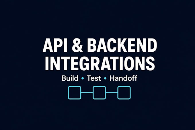 build a production rest API or backend integration