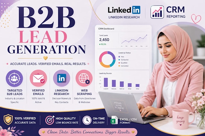do b2b lead generation, targeted linkedin leads, and web scraping