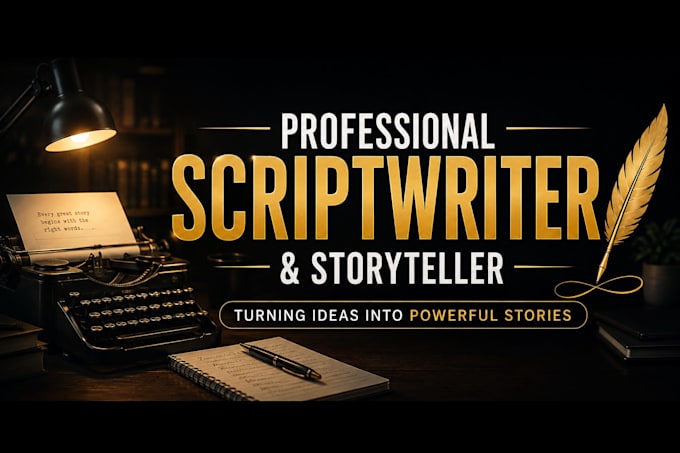 be your professional scriptwriter for youtube, videos, and more