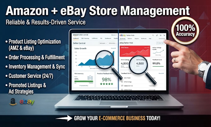 manage your amazon and ebay store with 100 accuracy