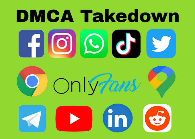 submit dmca takedown notices for google facebook tiktok,etc