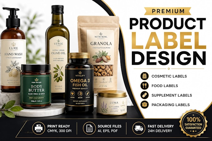 create professional product label and packaging design