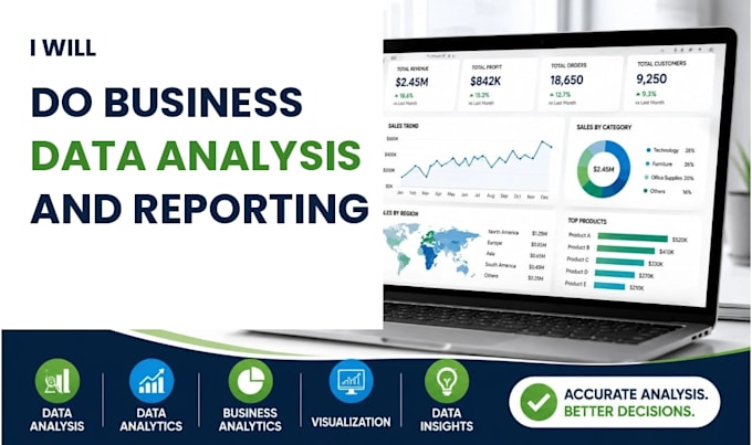 do business data analysis and reporting