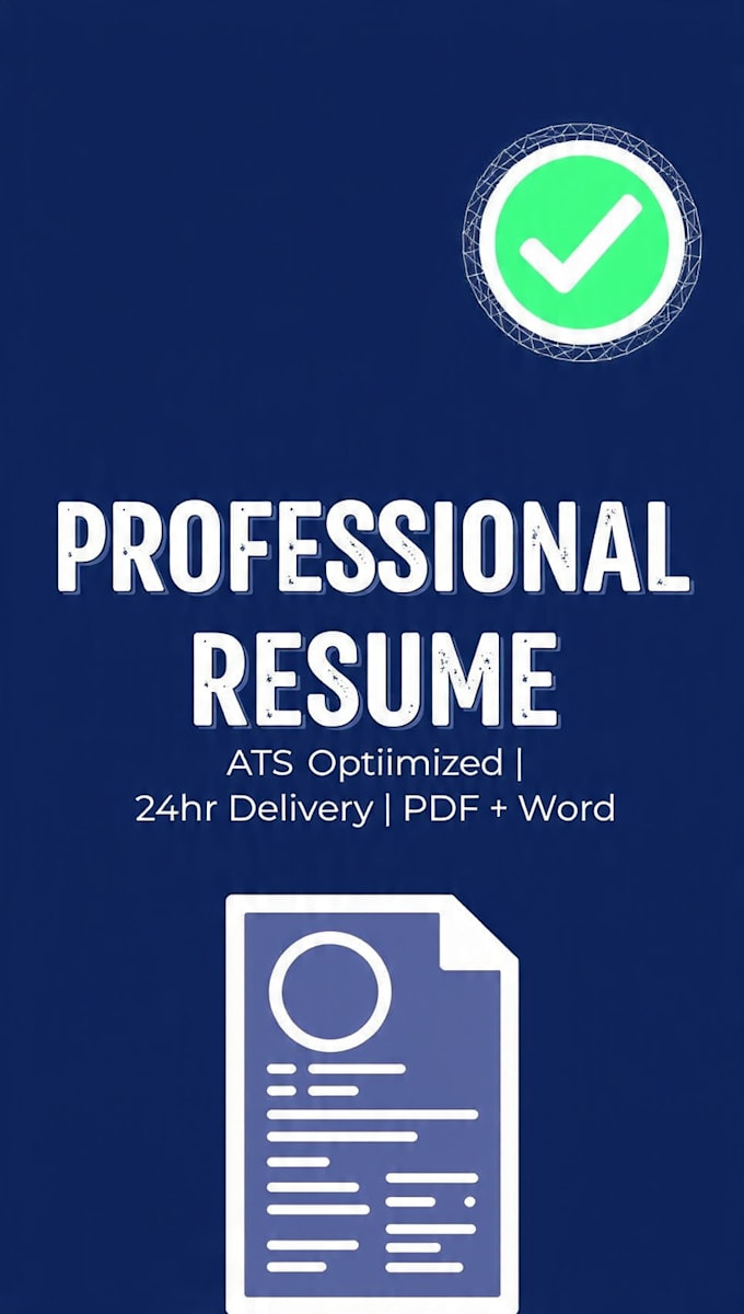write ats optimized resume, CV and cover letter