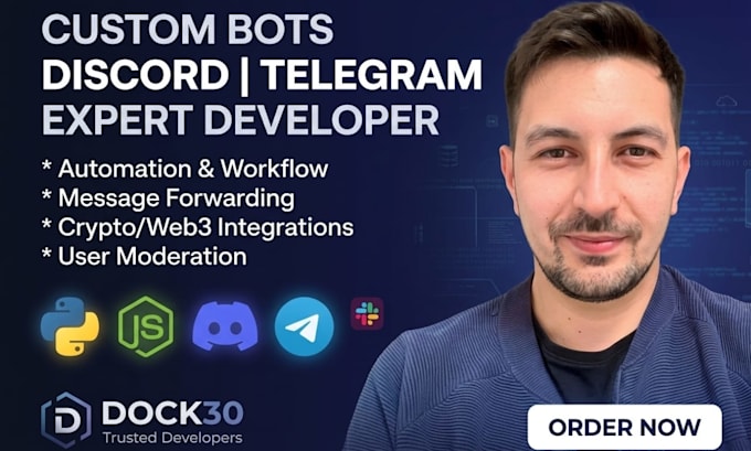 build custom telegram discord python bot for ai automation web scraping