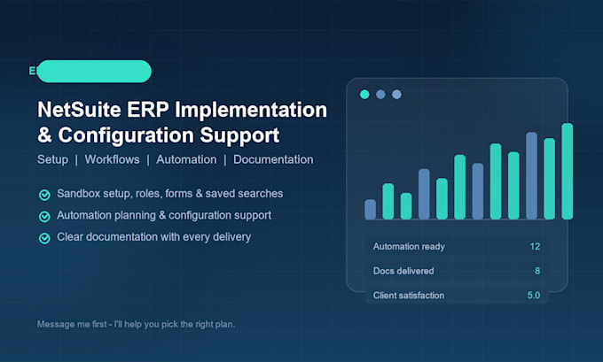 support your netsuite erp implementation and configuration