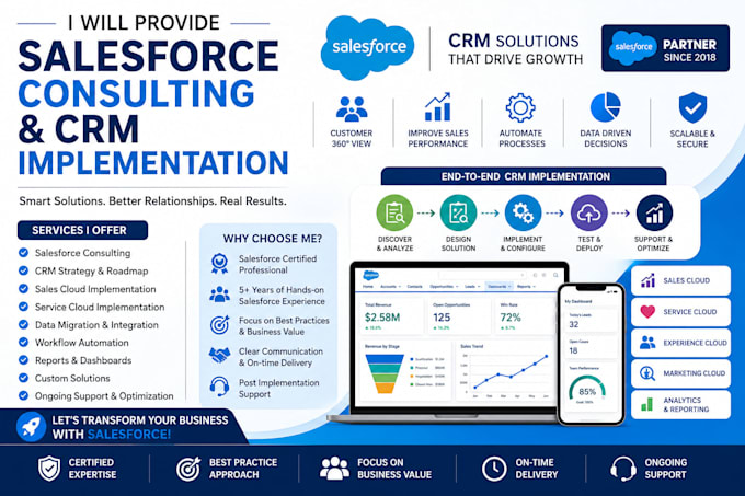 provide salesforce consulting and CRM implementation