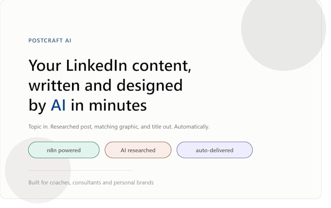 build an ai agent that designs your posts using n8n