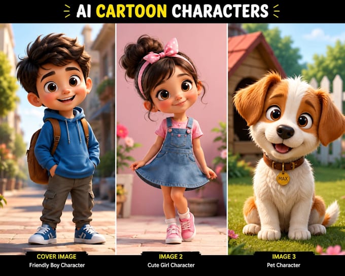 create unique ai cartoon characters
